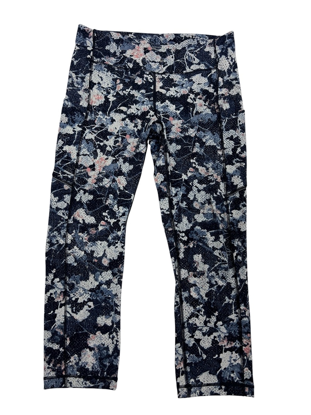 Lululemon Speed Up Crop *21" Leggings Spring Bloom Multi Size 8 Women's Running